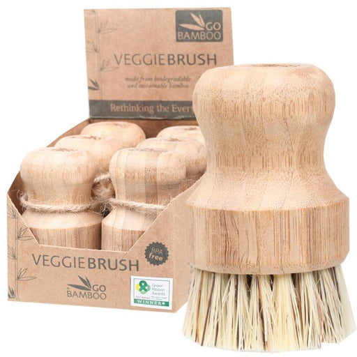 Go Bamboo Veggie Brush 100% Biodegradable - Hummingbird Sings