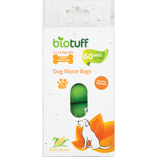 biotuff dog waste bags with dispenser