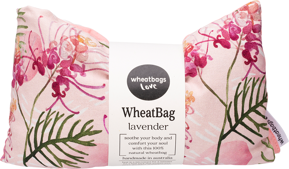 Wheatbags Love Grevillea Print Wheatbag (Lavender)