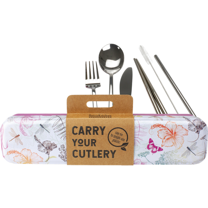 RETROKITCHEN Carry Your Cutlery - Dragonfly Stainless Steel Cutlery Set
