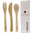 Ever Eco Bamboo Cutlery Set w/ Organic Cotton Pouch - Hummingbird Sings