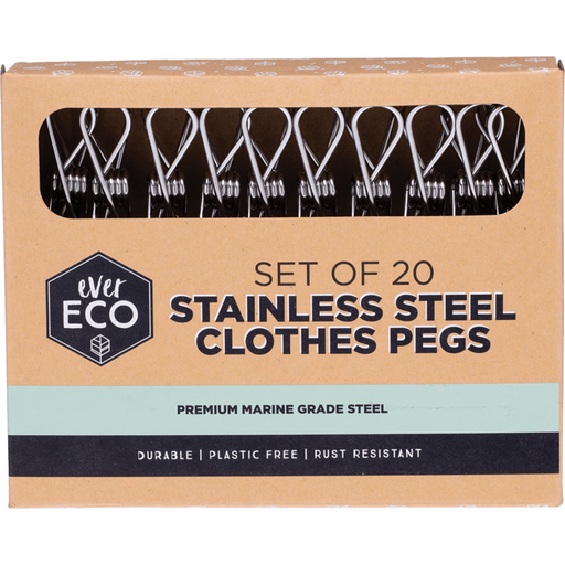 ever eco stainless steel clothes pegs