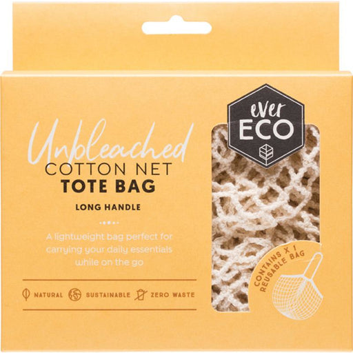 Ever Eco Tote Bag Cotton Net - Long Handle - Hummingbird Sings