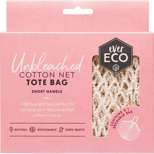 Ever Eco Tote Bag Cotton Net - Short Handle - Hummingbird Sings