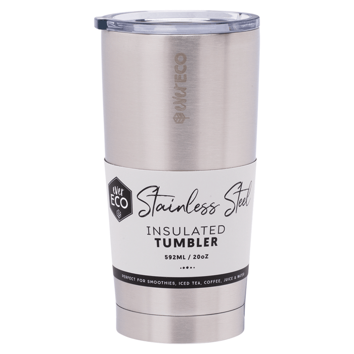 EVER ECO Insulated Tumbler - Brushed Stainless Steel 592ml