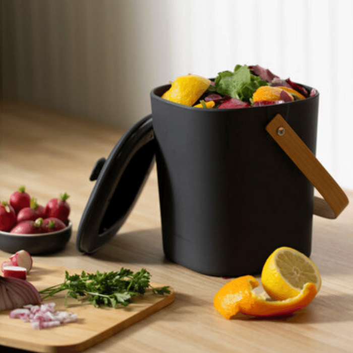 Kitchen Composter Bin with Carbon Filter (Dishwasher Safe)