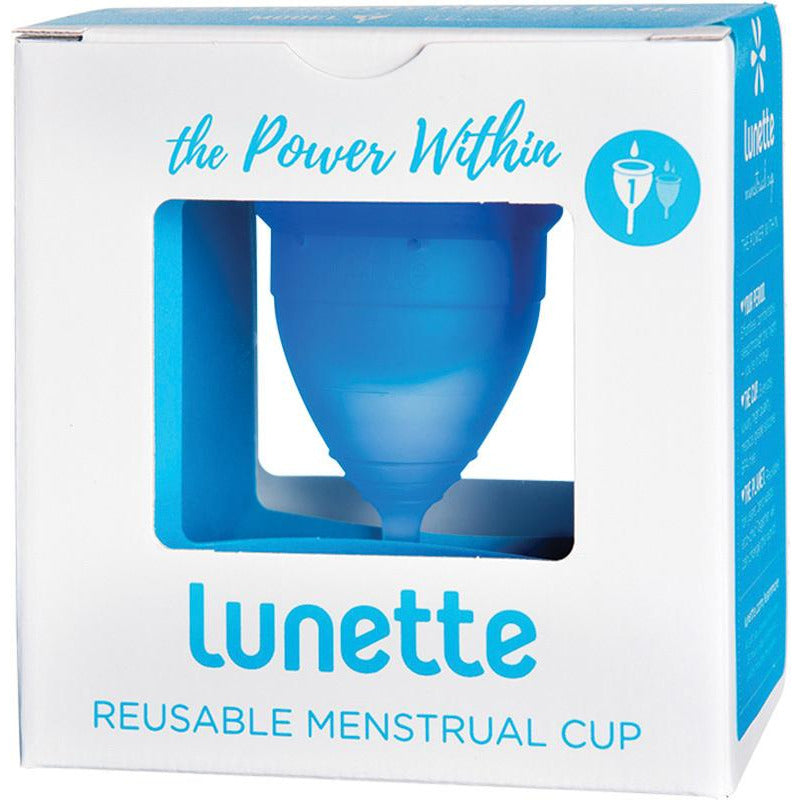 Lunette Reusable Menstrual Cup Model 1 - Blue - Hummingbird Sings