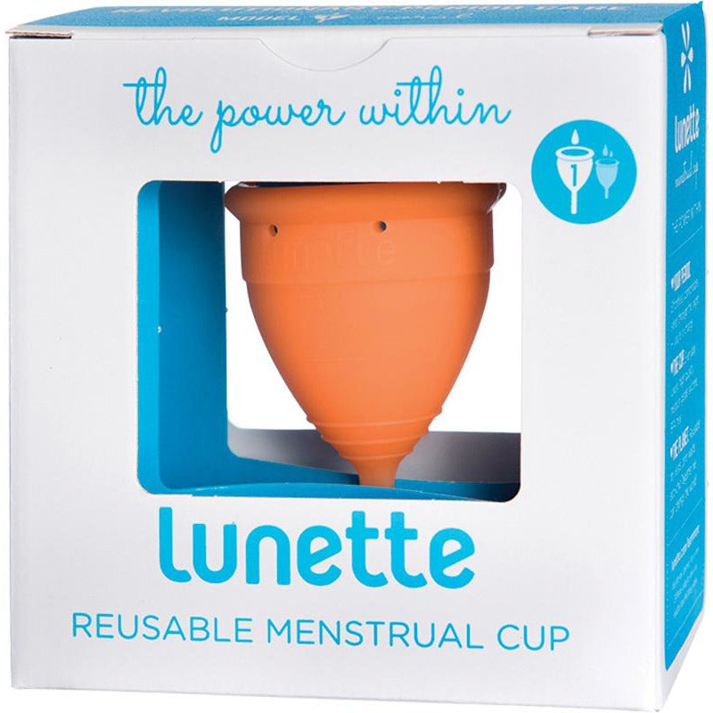 Lunette Reusable Menstrual Cup Model 1 - Orange - Hummingbird Sings