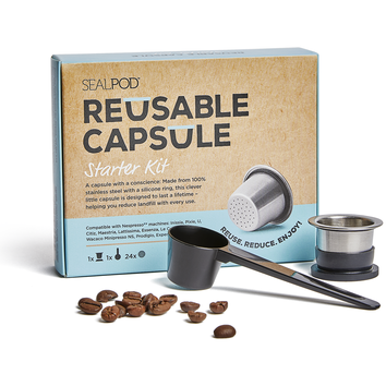 SealPod Reusable Coffee Capsule Starter Kit for Nespresso®