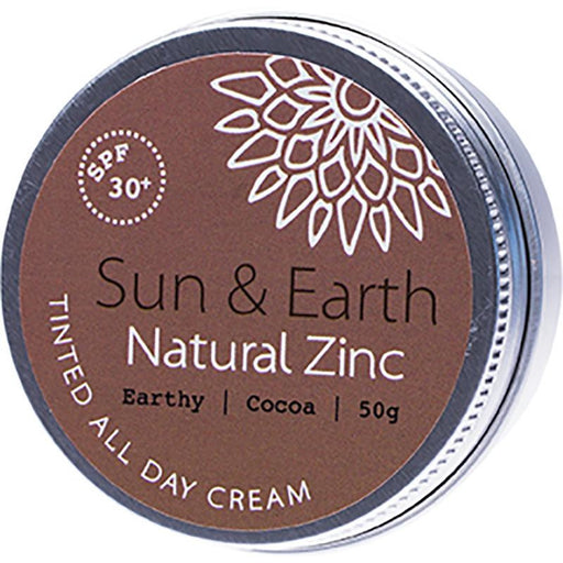 Sun & Earth All Day Tinted Cream Earthy Dark SPF30 - 50g - Hummingbird Sings