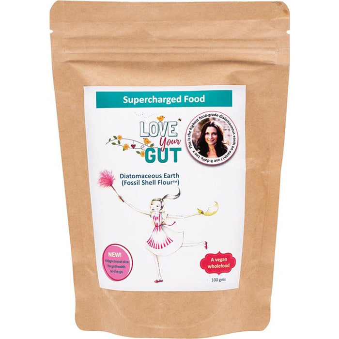 SUPERCHARGED FOOD Love Your Gut Powder Diatomaceous Earth 100g - Hummingbird Sings