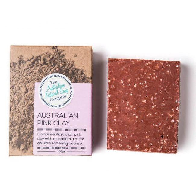The Australian Natural Soap Company - Soap 100g  - Australian Pink Clay - Hummingbird Sings