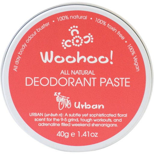 Woohoo All Natural Deodorant Paste - Urban - Hummingbird Sings
