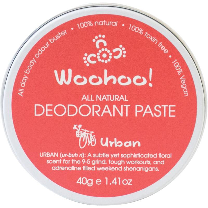 Woohoo All Natural Deodorant Paste - Urban - Hummingbird Sings