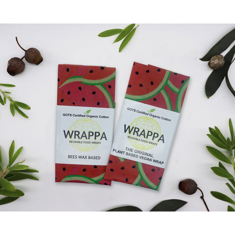 Wrappa Watermelon Jumbo Vegan Wrap ~ 1 x Jumbo - Hummingbird Sings